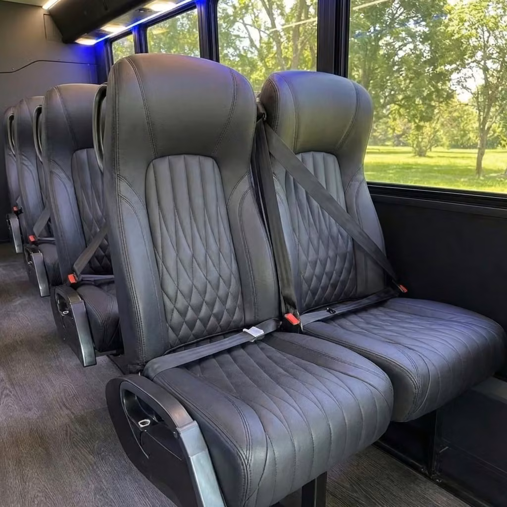 hammond 20 passenger minibus high back seats