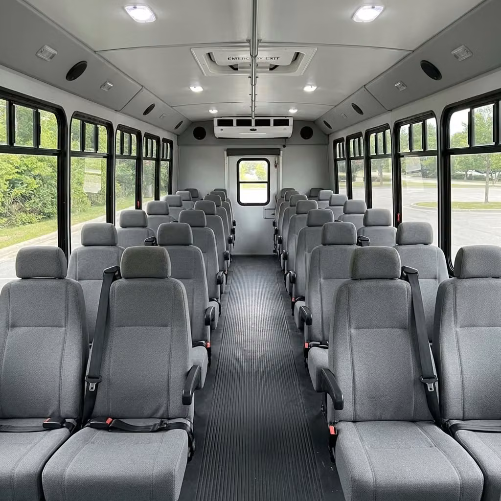 hammond 35 passenger minibus seating