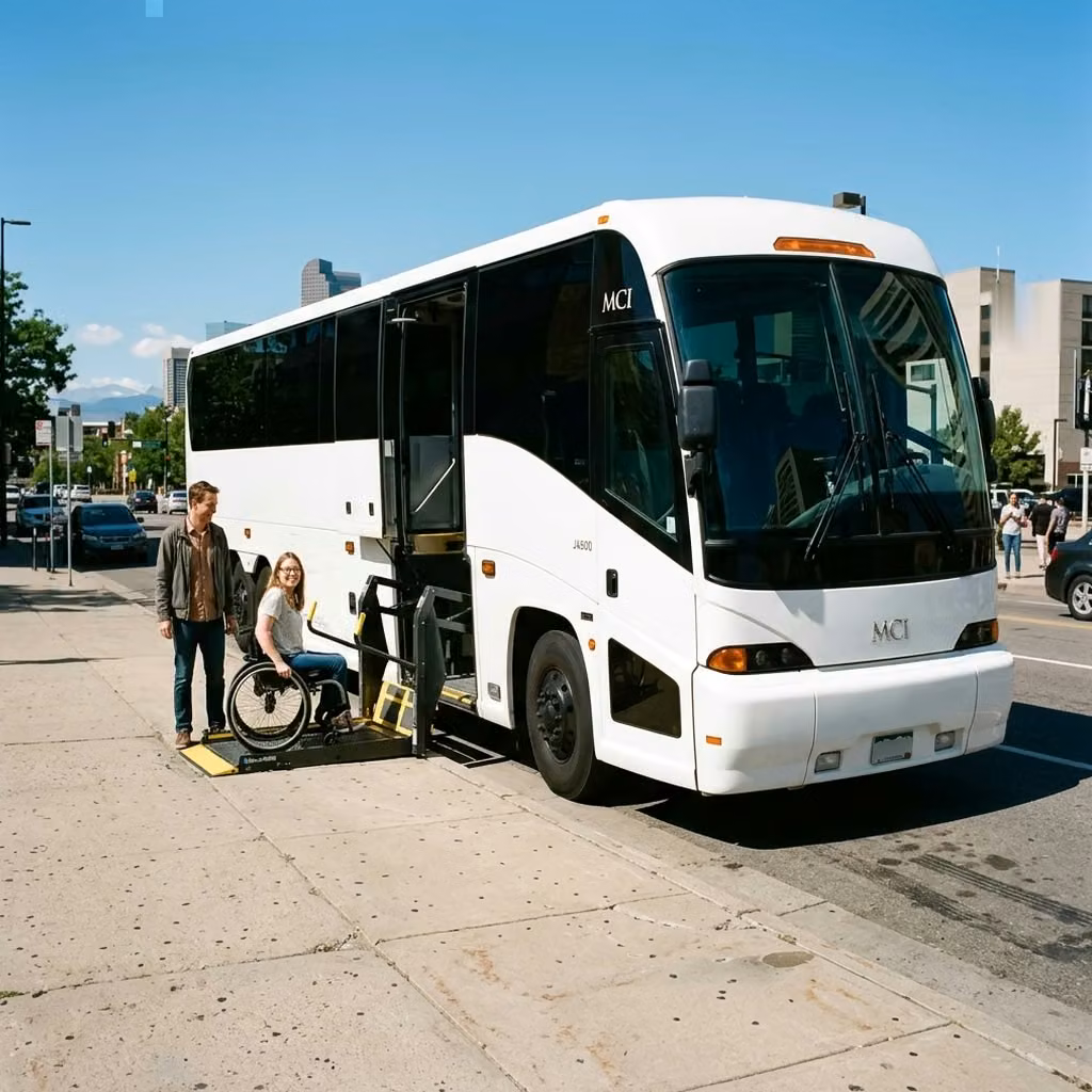 hammond 56 passenger charter bus wheelchair lift