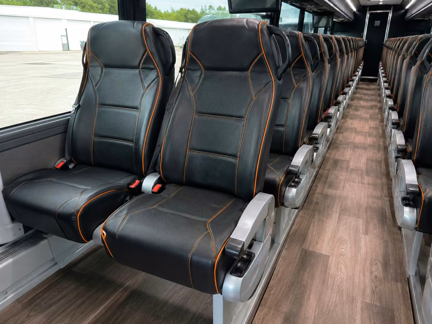 hammond charter bus interior 3