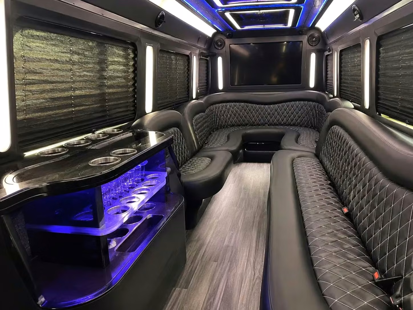 hammond party bus bar area