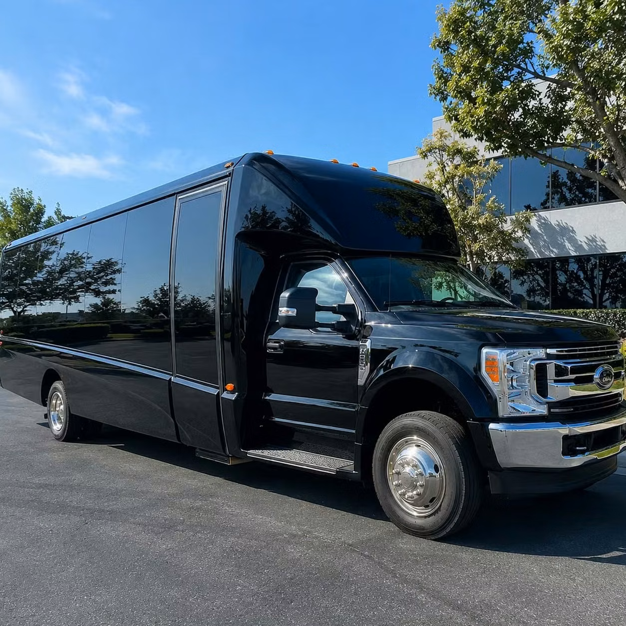 hammond prom party buses with led lighting bluetooth sound and leather seating