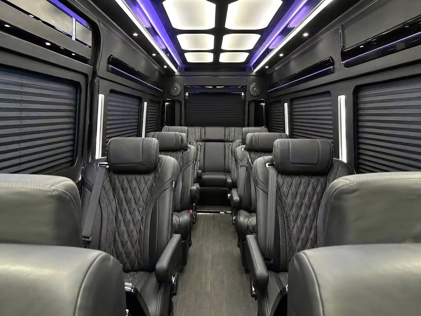 hammond sprinter van rental with driver reclining seats